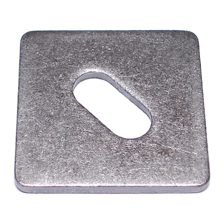 Midwest Fastener Square Washer, Fits Bolt Size 5/8 in , Steel Plain Finish, 60 PK 50262